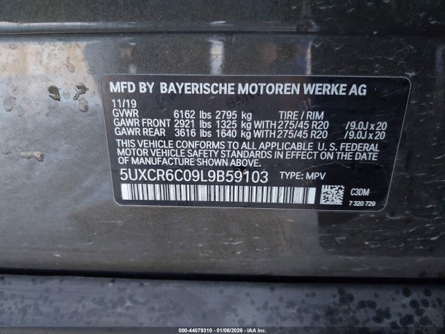 2020 BMW X5 5UXCR6C09L9B59103 Photo 8
