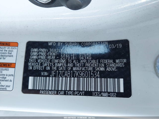 2019 SUBARU BRZ JF1ZCAB17K9601534 Photo 8