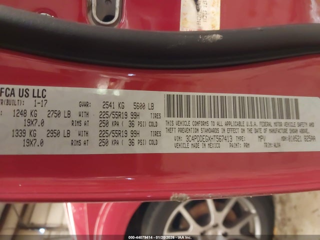 2017 DODGE JOURNEY 3C4PDDEGXHT567413 Photo 8