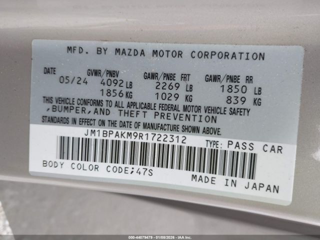 2024 MAZDA MAZDA3 JM1BPAKM9R1722312 Photo 8