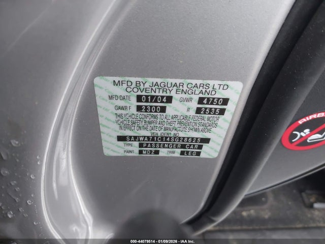 2004 JAGUAR XJ SAJWA71C14SG28625 Photo 8