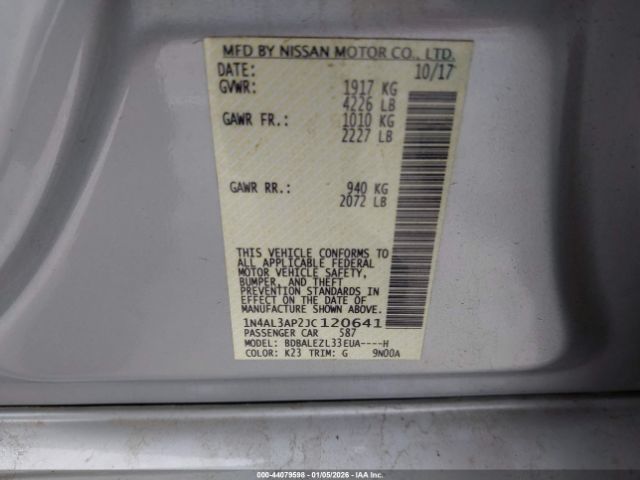 2018 NISSAN ALTIMA 1N4AL3AP2JC120641 Photo 8