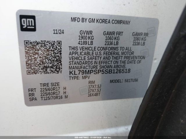 2025 CHEVROLET TRAILBLAZER KL79MPSP5SB126518 Photo 8