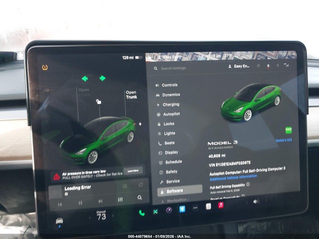 44079654 :رقم المزاد ، 5YJ3E1EA8MF020672 vin ، 2021 Tesla Model 3 Standard Range Plus Rear-wheel Drive مزاد بيع