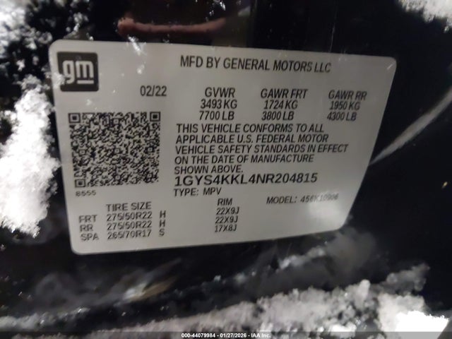 2022 CADILLAC ESCALADE ESV 1GYS4KKL4NR204815 Photo 8