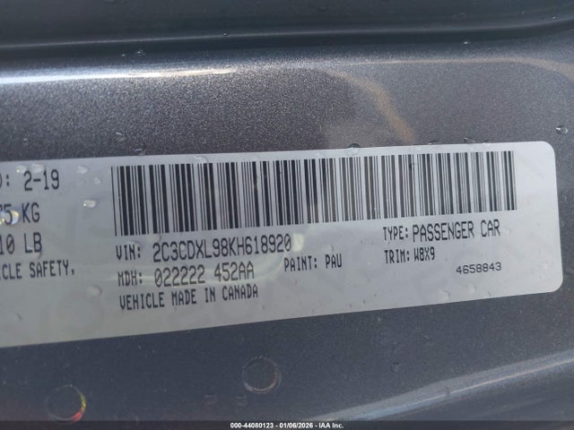 2C3CDXL98KH618920 Dodge Charger