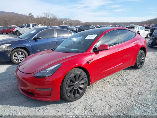 44080143 :رقم المزاد ، 5YJ3E1EB8NF192419 vin ، 2022 Tesla Model 3 Long Range Dual Motor All-wheel Drive مزاد بيع