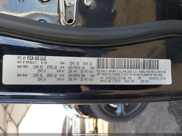 3C4PDDGG0JT371452 Dodge Journey Crossroad