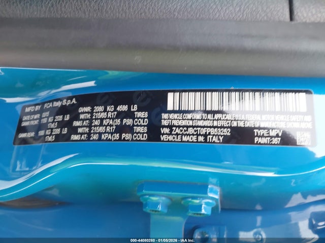 Jeep Renegade Trailhawk 2015 ZACCJBCT2FPB53252 Image 9