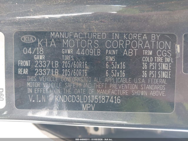 KIA Niro Plug-in Hybrid Ex 2018 KNDCD3LD1J5187416 Image 9
