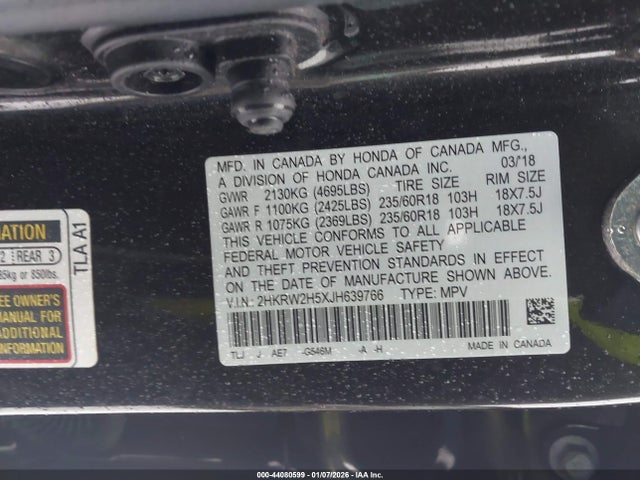 2HKRW2H5XJH639766 Honda CR-V EX