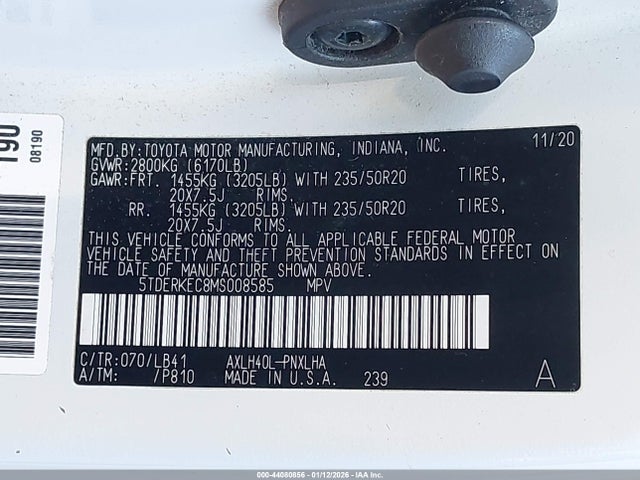 2021 TOYOTA SIENNA 5TDERKEC8MS008585 Photo 8