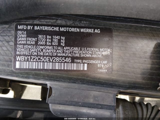 2014 BMW I3 WBY1Z2C50EV285546 Photo 8