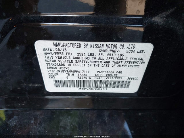 2015 INFINITI Q50 JN1BV7AR4FM417111 Photo 8