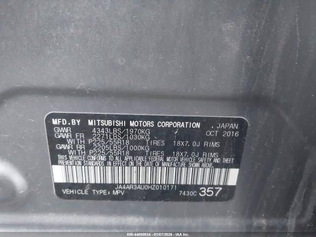 2017 MITSUBISHI OUTLANDER SPORT JA4AR3AU0HZ010171 Photo 8