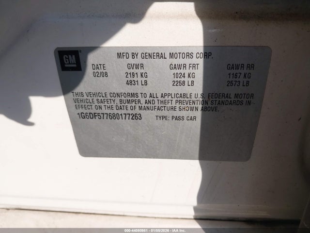 2008 CADILLAC CTS 1G6DF577680177263 Photo 8