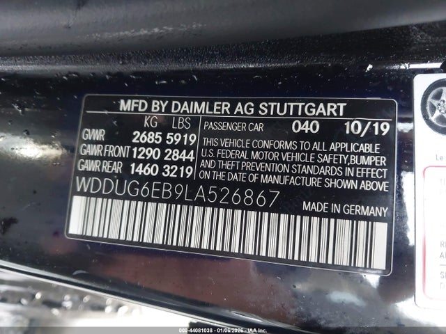 2020 MERCEDES-BENZ S 450 WDDUG6EB9LA526867 Photo 8