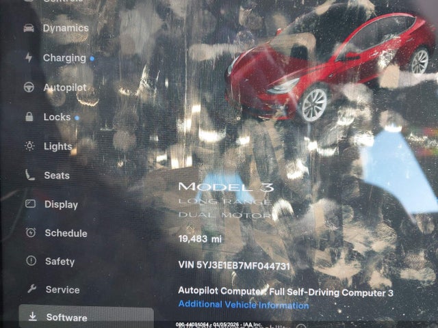 Продаж на аукціоні авто 2021 Tesla Model 3 Long Range Dual Motor All-wheel Drive, vin: 5YJ3E1EB7MF044731, номер лоту: 44081064