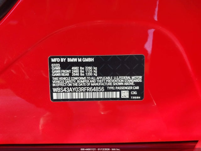 2024 BMW M3 WBS43AY03RFR64856 Photo 8