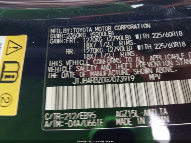 JTJBARBZ0G2073919 Lexus Nx 200t F Sport