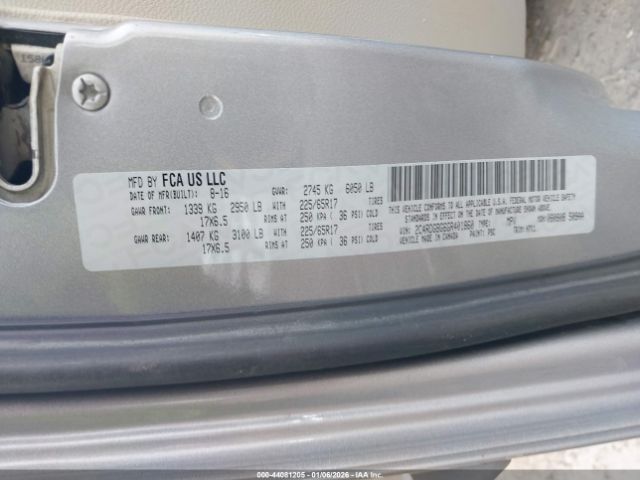 2016 DODGE GRAND CARAVAN 2C4RDGBG6GR401860 Photo 8