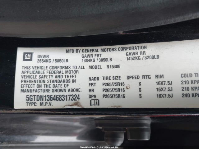 2006 HUMMER H3 SUV 5GTDN136468317324 Photo 8