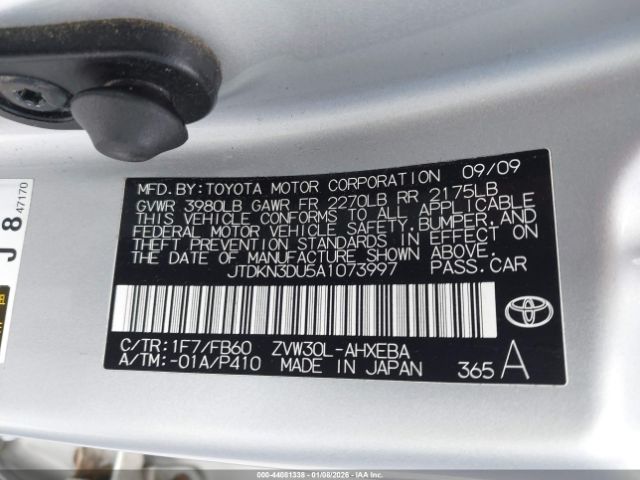 2010 TOYOTA PRIUS JTDKN3DU5A1073997 Photo 8