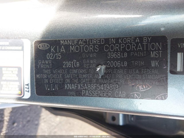 KIA FORTE EX 2015 KNAFX5A88F5419813 Image 9