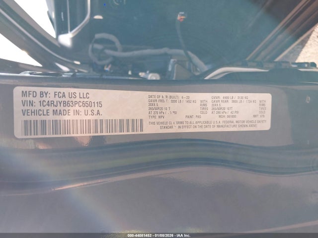 2023 JEEP GRAND CHEROKEE 4XE 1C4RJYB63PC650115 Photo 8