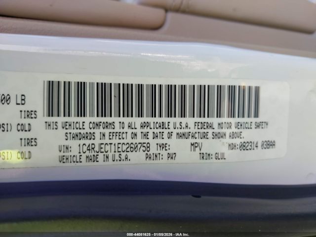 2014 JEEP GRAND CHEROKEE 1C4RJECT1EC260758 Photo 8