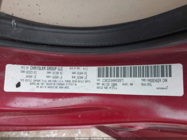 Продаж на аукціоні авто 2011 Chrysler 200 Touring, vin: 1C3BC2EG4BN532671, номер лоту: 44081627