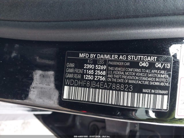 2014 Mercedes-benz E 350 4matic მანქანა იყიდება აუქციონზე, vin: WDDHF8JB4EA788823, აუქციონის ნომერი: 44081888