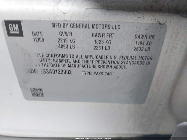 2010 CADILLAC CTS 1G6DE5EG3A0123902 Photo 8