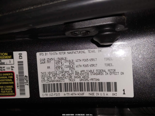 5TFCZ5AN0HX060373 Toyota Tacoma Trd Sport