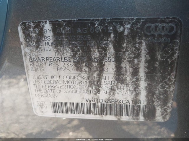 2012 AUDI Q5 WA1DKAFPXCA123111 Photo 8