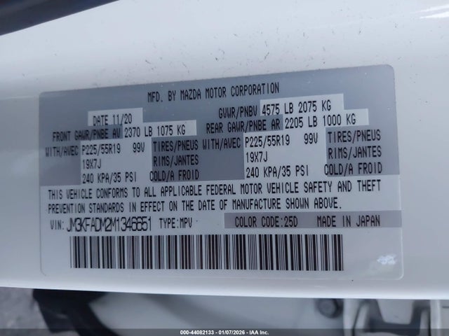 Mazda Cx-5 Grand Touring 2021 JM3KFADM2M1346651 Image 9