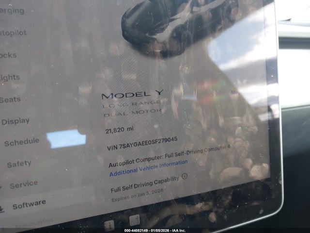 2025 TESLA MODEL Y 7SAYGAEE0SF279045 Photo 6