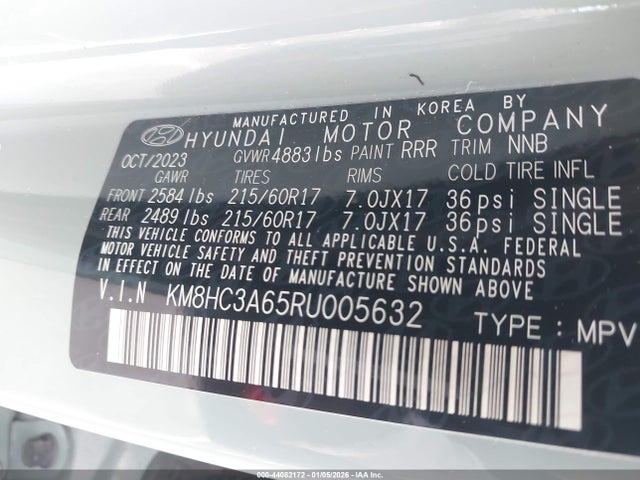 2024 HYUNDAI KONA ELECTRIC KM8HC3A65RU005632 Photo 8