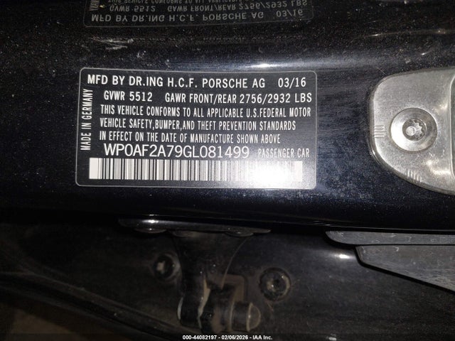 2016 PORSCHE PANAMERA WP0AF2A79GL081499 Photo 8