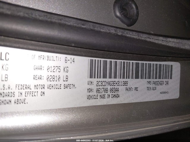 2014 DODGE CHALLENGER 2C3CDYAG3EH311389 Photo 8