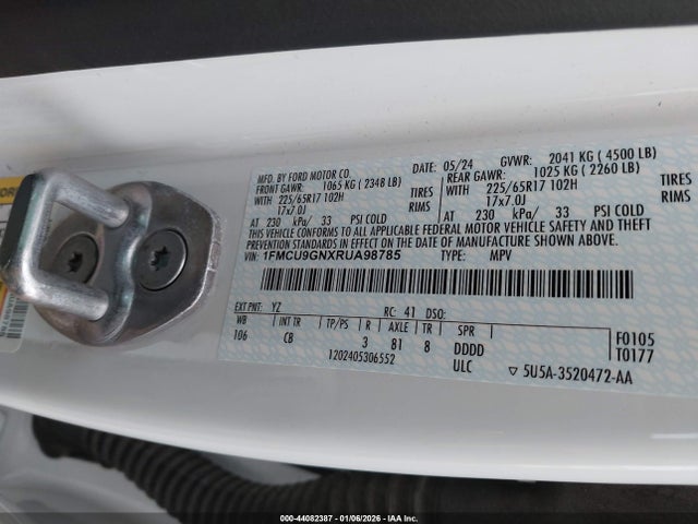 2024 FORD ESCAPE 1FMCU9GNXRUA98785 Photo 8