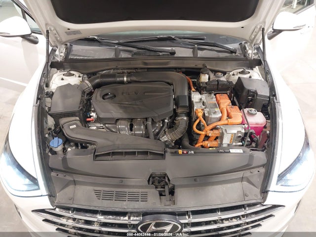 KMHL24JJ4PA080540 Hyundai Sonata Hybrid Blue