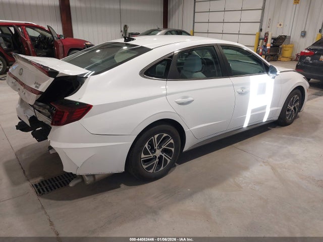 KMHL24JJ4PA080540 Hyundai Sonata Hybrid Blue