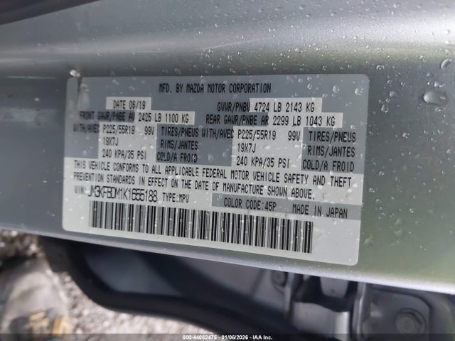 Mazda Cx-5 Grand Touring 2019 JM3KFBDM1K1655188 Image 9