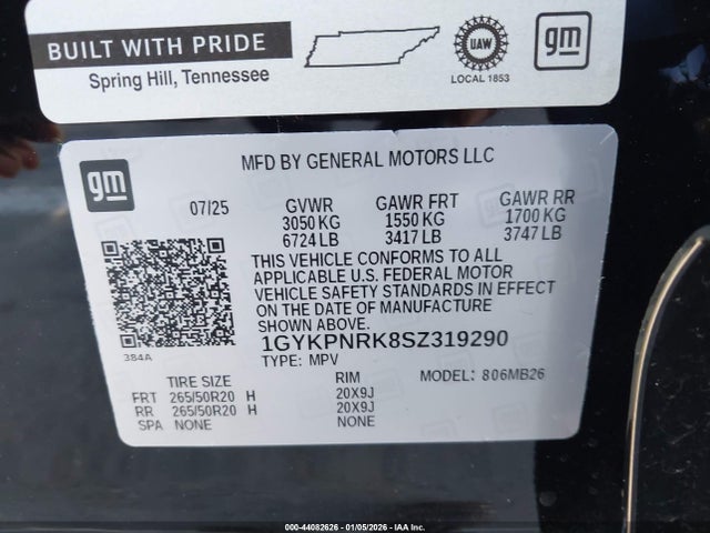 2025 CADILLAC LYRIQ 1GYKPNRK8SZ319290 Photo 8