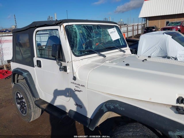 1999 Jeep Wrangler Sport მანქანა იყიდება აუქციონზე, vin: 1J4FY19S3XP476221, აუქციონის ნომერი: 44082687