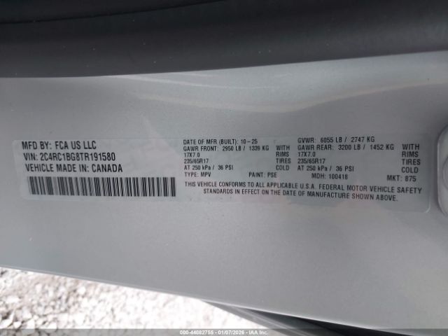 2026 CHRYSLER PACIFICA 2C4RC1BG8TR191580 Photo 8