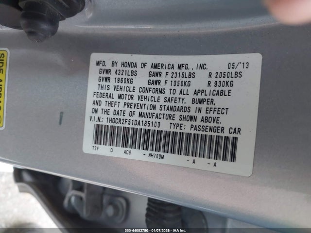 Продаж на аукціоні авто 2013 Honda Accord Sport, vin: 1HGCR2F51DA185100, номер лоту: 44082790