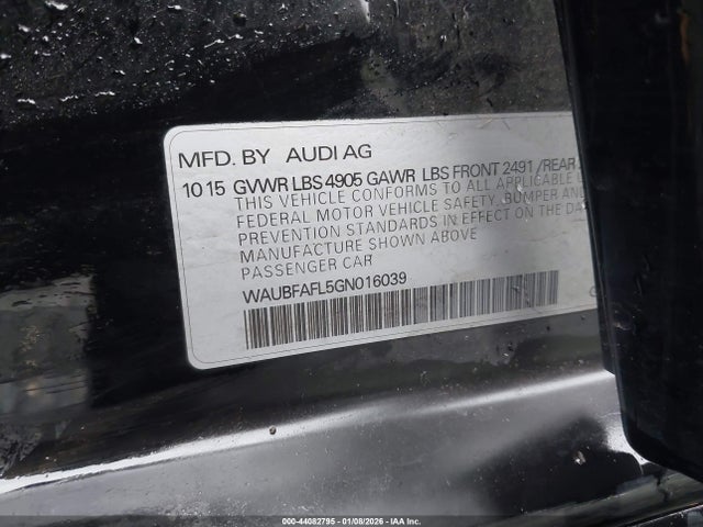 2016 AUDI A4 WAUBFAFL5GN016039 Photo 8