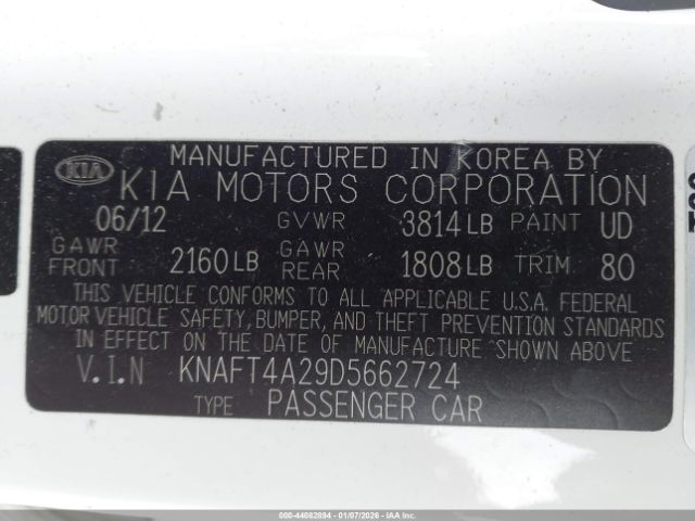 2013 KIA FORTE KNAFT4A29D5662724 Photo 8